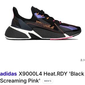 adidas X9000L4 Black and Purple Sneakers